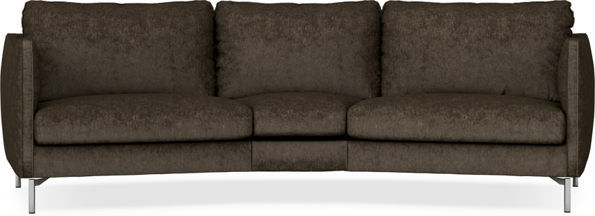 Madison - 3-sits soffa svängd, 90 cm - Brun