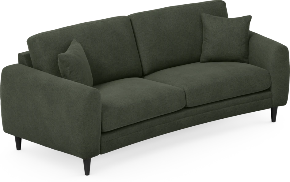 Eden - 2,5-sits soffa svängd - Grön