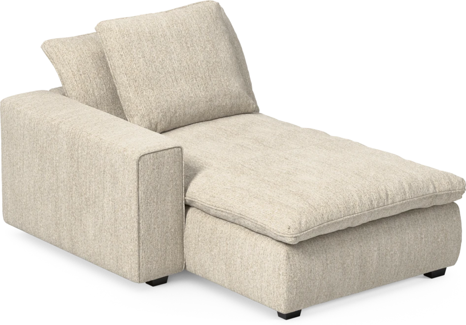 Bellora - Schäslong med armstöd vänster - Beige