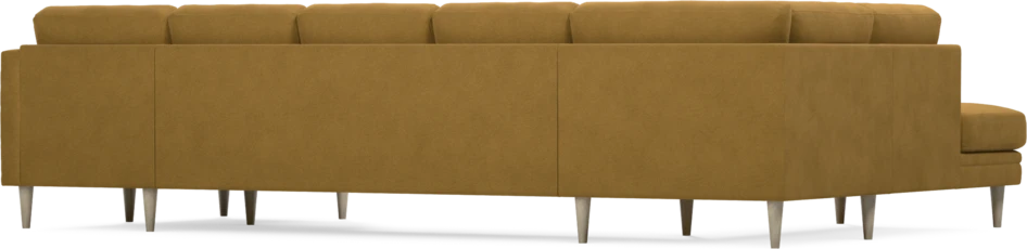 Eden - 3-sits soffa med divan vänster och schäslong höger - Gul