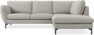Madison - 2-sits soffa med divan höger - Grå