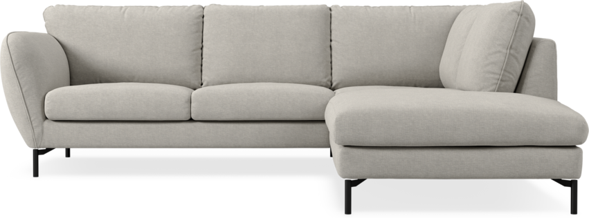 Madison - 2-sits soffa med divan höger - Grå
