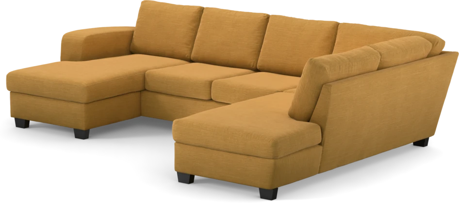 Friday - 3-sits soffa med schäslong vänster och divan höger - Gul