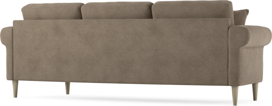 Eden - 3-sits soffa svängd - Brun