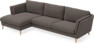 Madison - 3-sits soffa med schäslong vänster - Grå