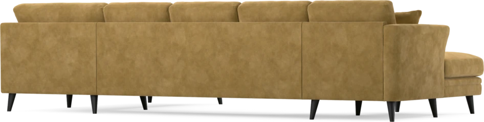 Eden - 3-sits soffa med schäslong vänster och divan höger - Gul