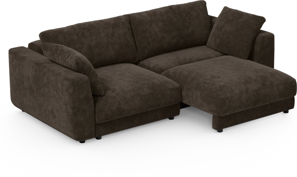 Amie - Bäddsoffa 3-sits - Brun