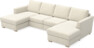 Friday - 2-sits soffa med två schäslonger - Beige