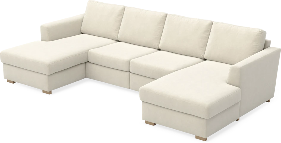 Friday - 2-sits soffa med två schäslonger - Beige