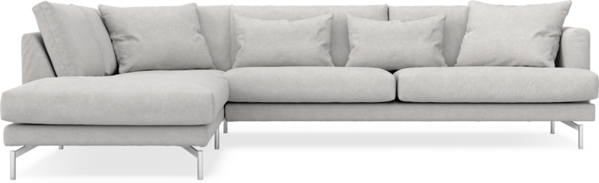 Harper - 3-sits soffa med divan vänster - Grå