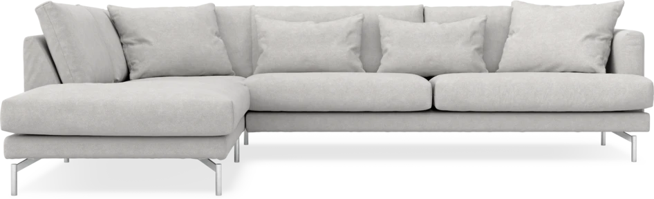 Harper - 3-sits soffa med divan vänster - Grå