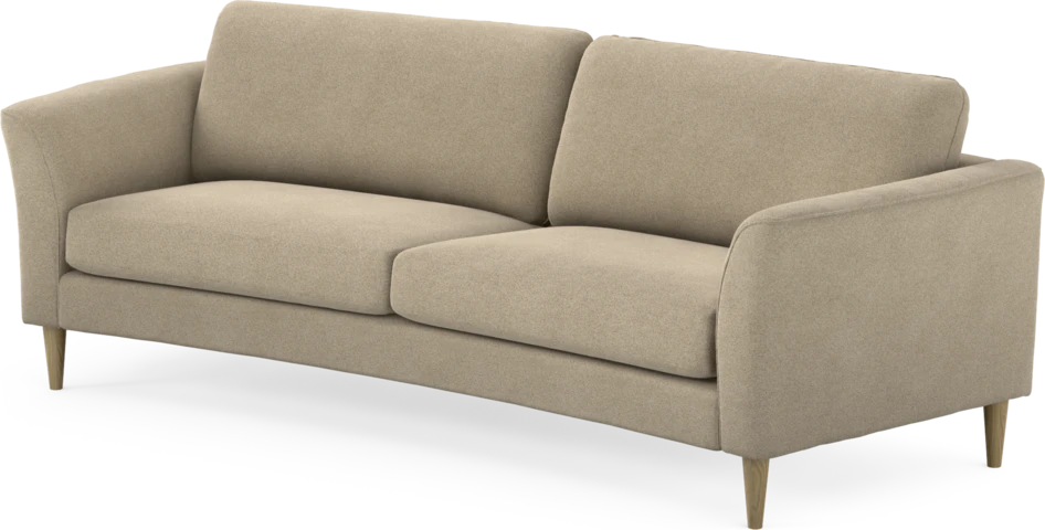 Bridge - 3-sits soffa svängd - Beige
