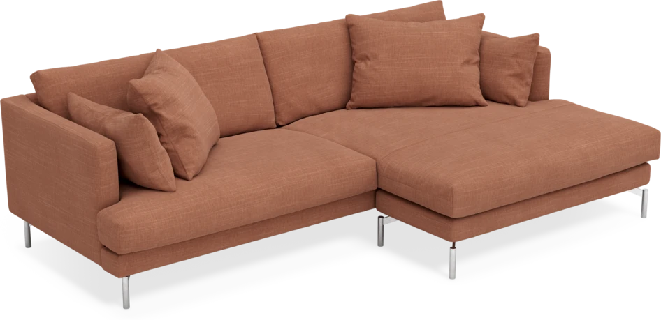 Harper - 4-sits med schäslong XL höger - Orange