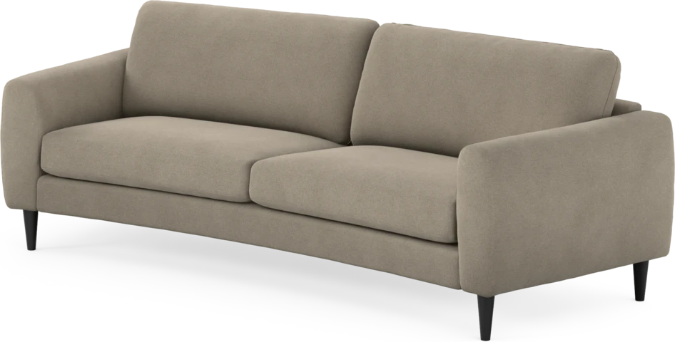 Bridge - 3-sits soffa svängd - Beige