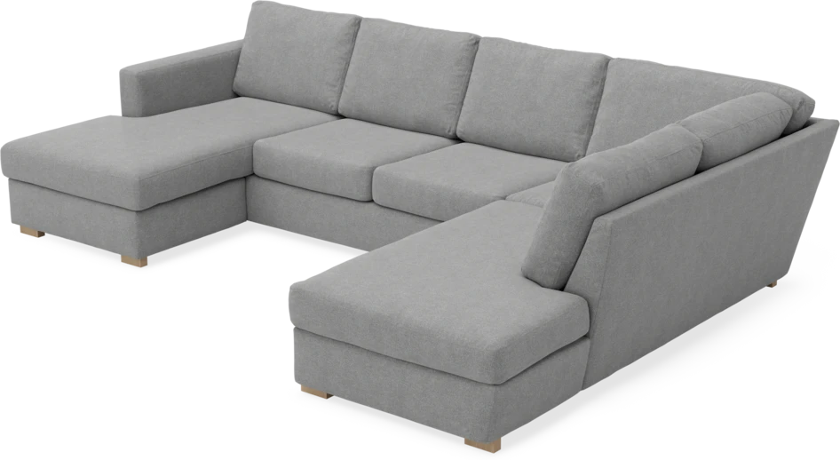 Friday - 3-sits soffa med schäslong vänster och divan höger - Grå