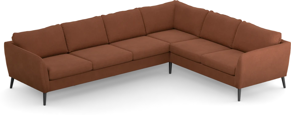 County - Hörnsoffa, 3+2-sits - Orange