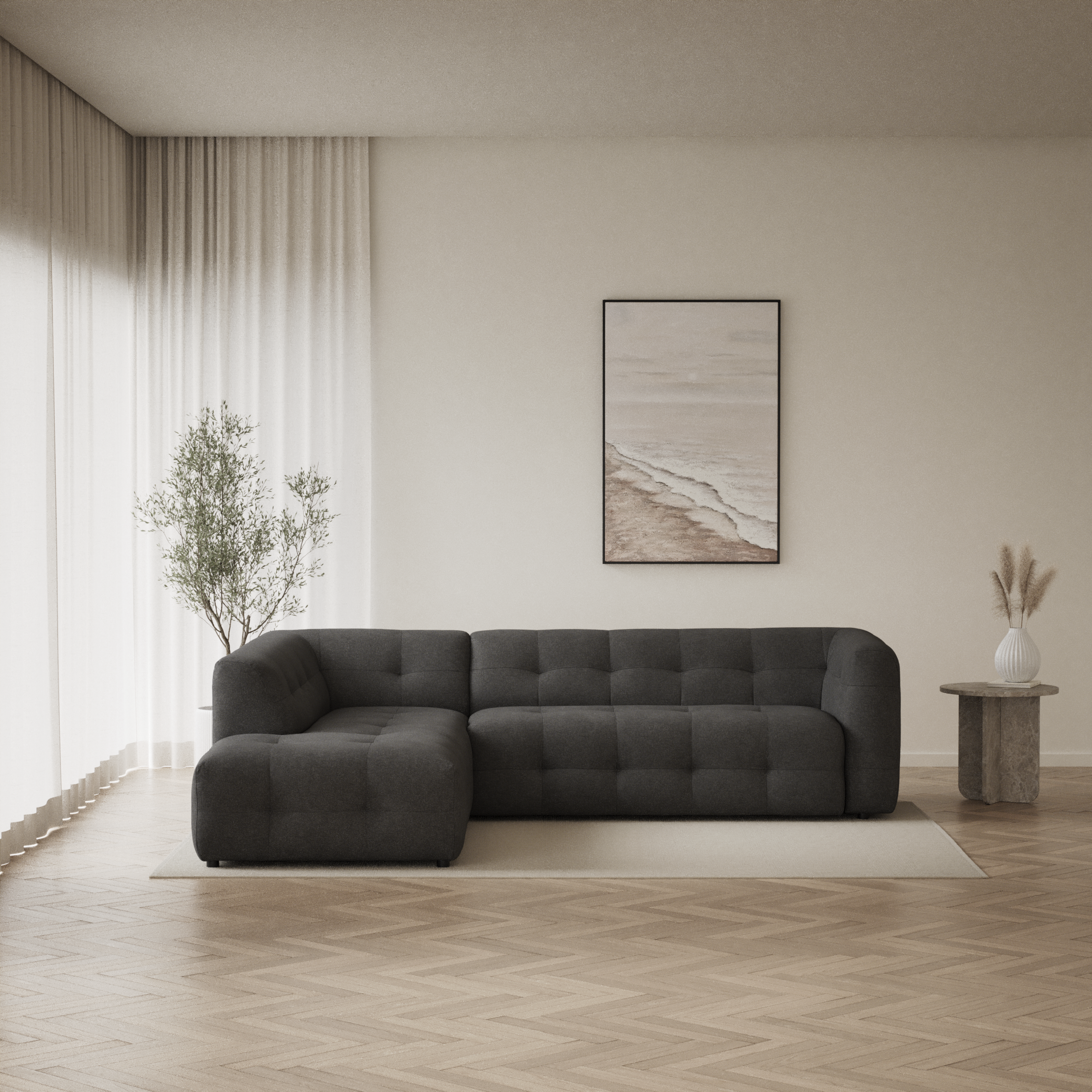 Bella - 3-sits soffa med divan vänster - inspiration
