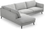 Madison - 3-sits soffa med divan vänster - Grå