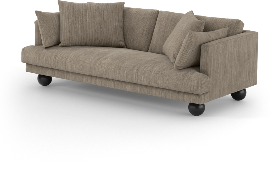 Harper - 3-sits soffa, hel dyna - Beige