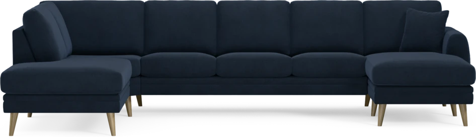 Eden - 3-sits soffa med divan vänster och schäslong höger - Blå