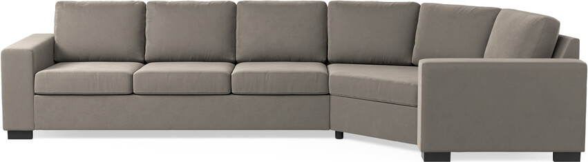 Nevada - 3-sits soffa med cosy hörn höger - Brun