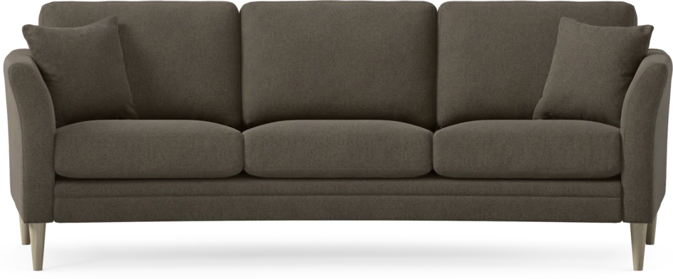 Eden - 3-sits soffa svängd - Brun