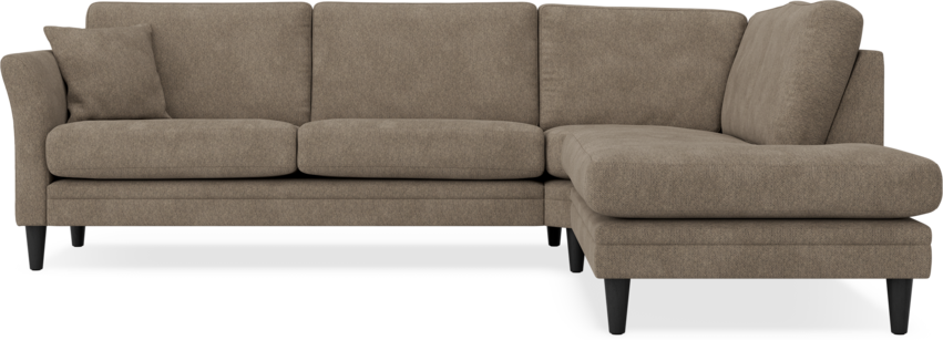 Eden - 2,5-sits soffa med divan - Gul