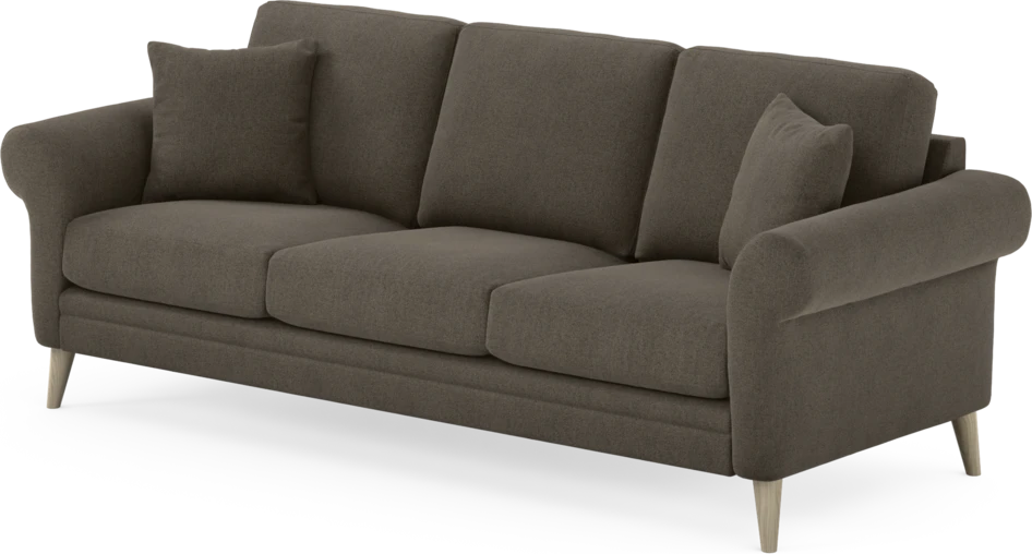 Eden - 3-sits soffa - Brun