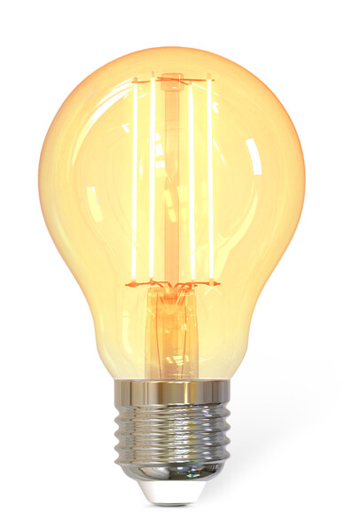 Smarta hem - Ljuskälla Smart LED, E27, lm 470, dimbar - Gul