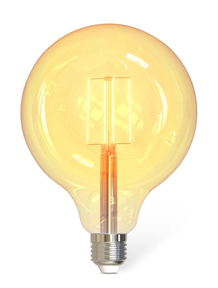 Smarta hem - Ljuskälla Smart LED, E27, lm 470, dimbar - Gul