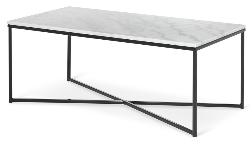 Novali - Soffbord, L 120 cm - Svart