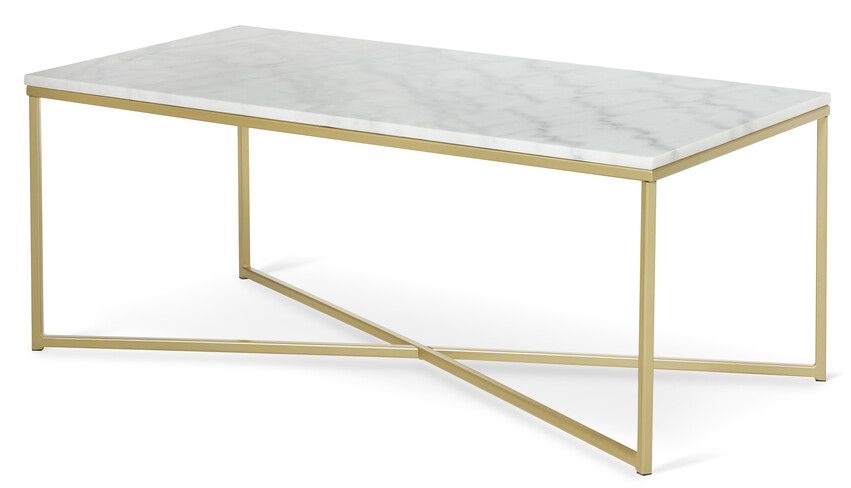 Novali - Soffbord, 120x60x46 cm - Gul
