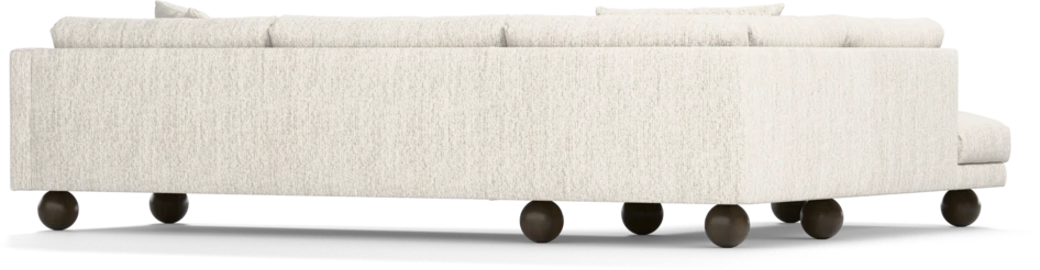 Harper - 3-sits soffa med divan vänster - Grå