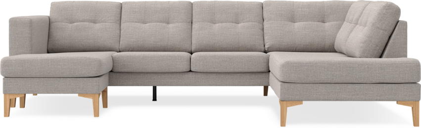 Rio - 3-sits soffa med schäslong vänster och divan höger - Beige