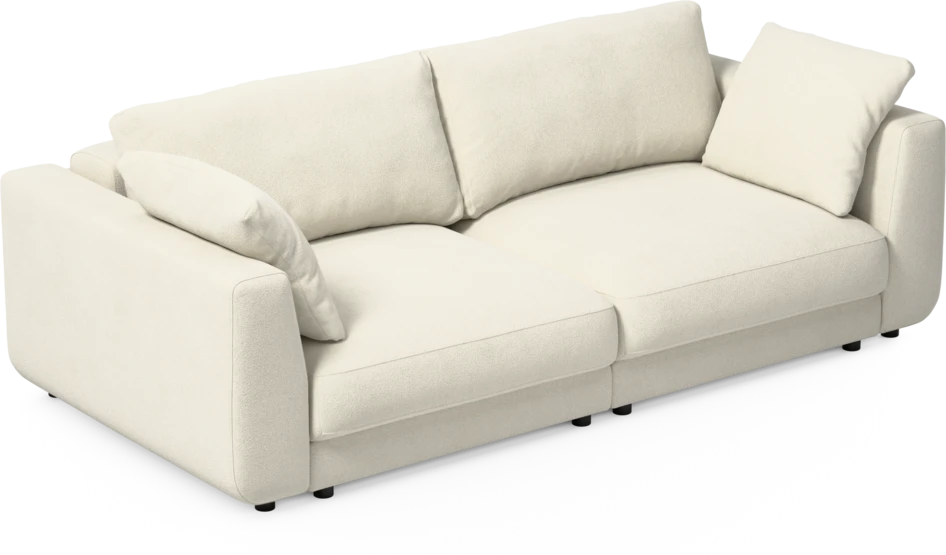 Amie - Bäddsoffa 3-sits - Vit