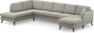 Eden - 3-sits soffa med divan vänster och schäslong höger - Grå