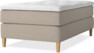 Delux Exclusive - Kontinentalsäng, enkelsäng 120 cm med bäddmadrass - Beige