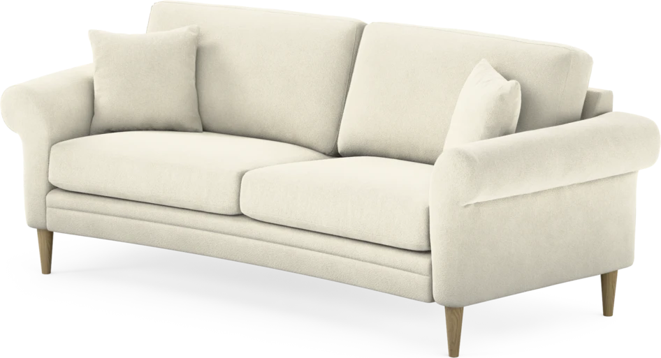 Eden - 2,5-sits soffa svängd - Vit