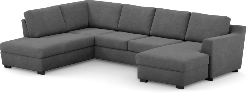 Friday - 3-sits soffa med divan vänster och schäslong höger - Grå