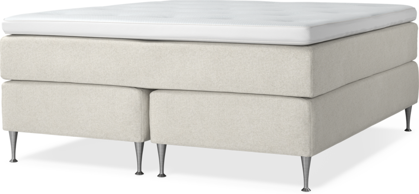 Delux Exclusive - Kontinentalsäng, dubbelsäng med bäddmadrass - Beige