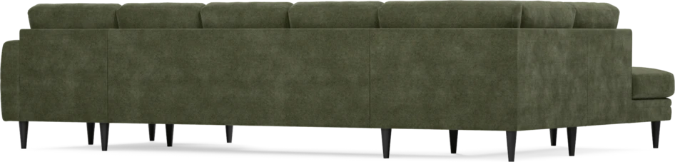 Eden - 3-sits soffa med divan vänster och schäslong höger - Grön