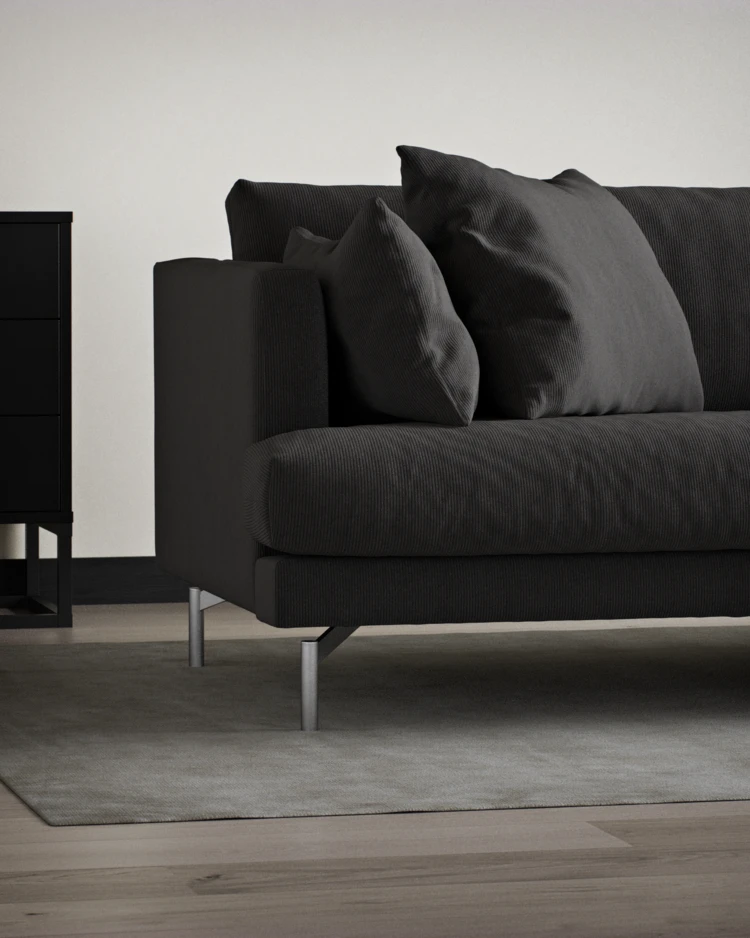 Harper - 3-sits soffa, hel dyna - inspiration