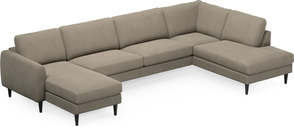 Bridge - 3-sits soffa med schäslong vänster och divan höger - Beige