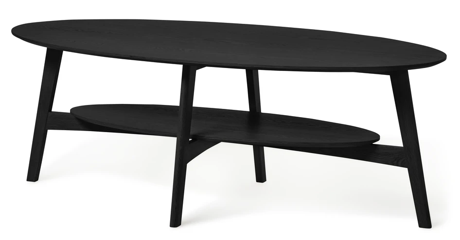 Flora - Soffbord, L 140 B 70 H 50 cm - Svart