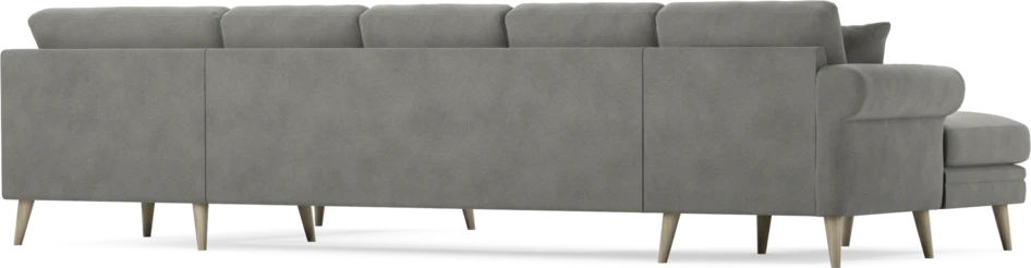 Eden - 3-sits soffa med schäslong vänster och divan höger - Grå