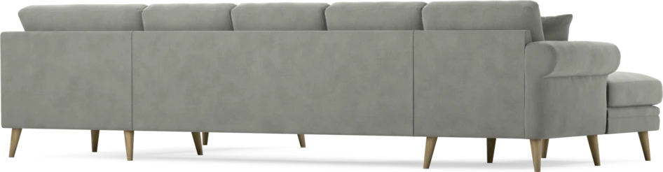 Eden - 3-sits soffa med schäslong vänster och divan höger - Grå