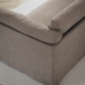 Cherrie - 3-sits soffa, hel dyna och kappa - Beige