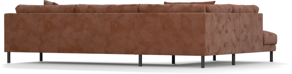 Harper - 3-sits soffa med divan vänster - Orange
