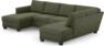 Friday - 3-sits soffa med schäslong vänster och divan höger - Grön