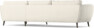 Madison - 3-sits soffa med schäslong höger - Vit